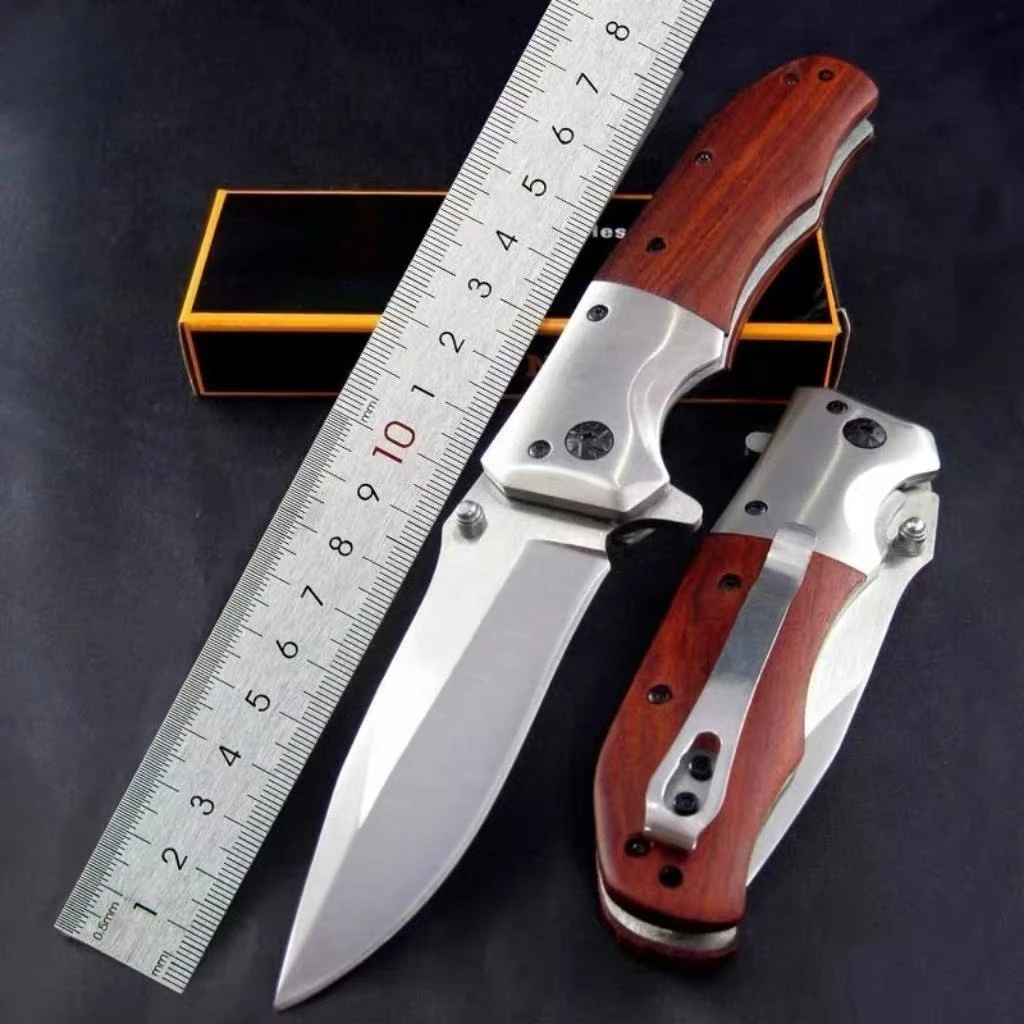 Couteau pliant portatif extrieur pour hommes couteaux de poche tactiques militaires de survie de haute duret pour le Camping et la pche