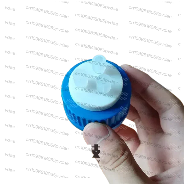 Mobile Phase Solvent Bottle Cap with PEEK Head High Performance Liquid Reagent Bottle Cap GL45 Universal Cap