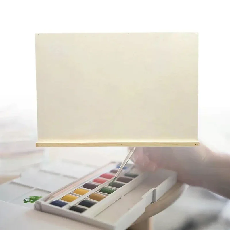 Foldable Tabletop Easel Lightweight Portable Wood Drawing Easel Art Supply Adjustable Sketching Painting Board Students Artist