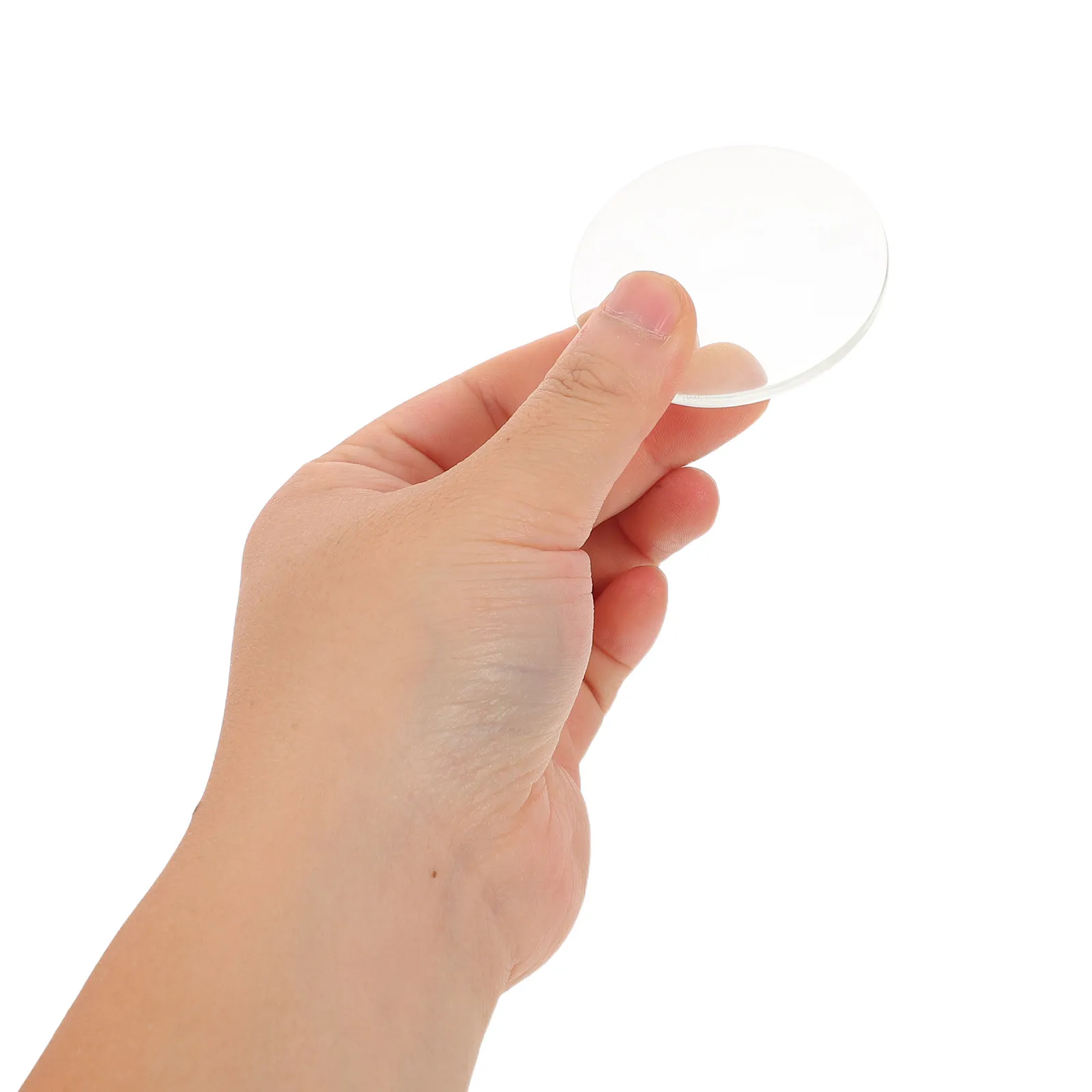 15Pcs Round Glass Cabochon 58Mm Flat Back Transparent Dome for DIY Jewelry Making Craft Pendants Findings Home Decor Clear