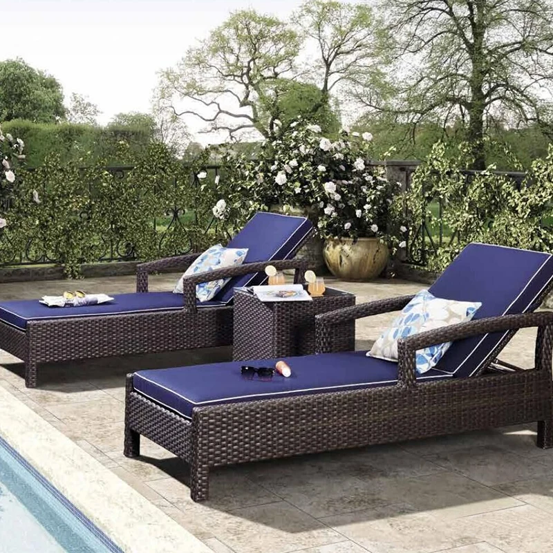 

Уличные пляжные садовые диваны Открытый отель Простые водонепроницаемые садовые диваны Балконная мебель из ротанга Sofá Jardín MHHYSF