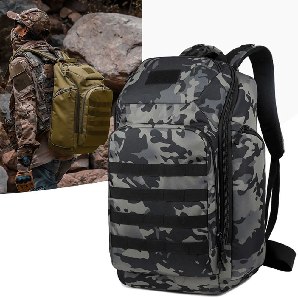 Tactical Sports Camo Backpack Men Rucksack Waterproof Mountaineering Bag MOLLE Multifunctional Travel Backpack AVA225