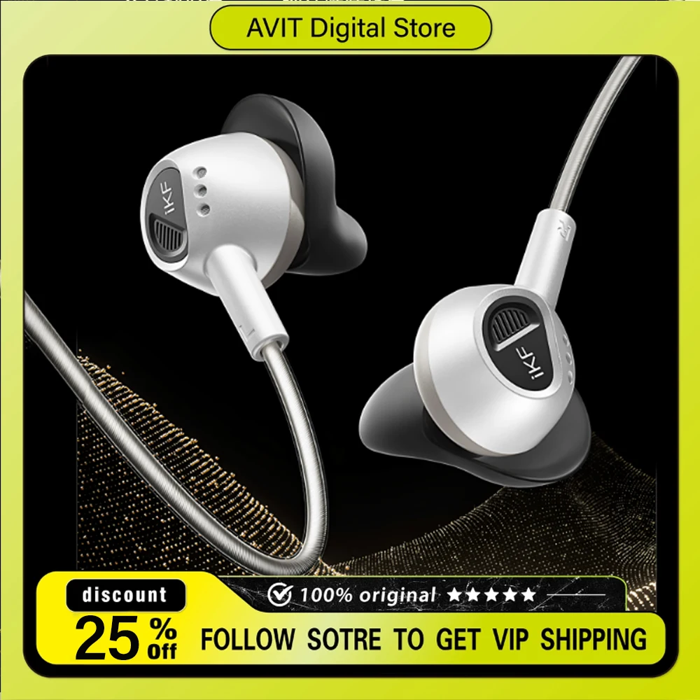

IKF Yanjing S Wired in-Ear Gaming Earbuds Noise Reduction HiFi Sound Built-in Mic Wired Headphones Gamer Headset for PC and FPS