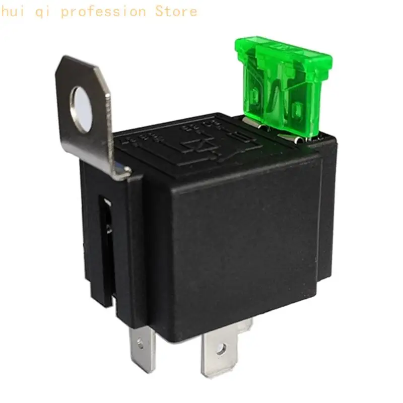 Universal DC12V 30Amp Kfz-Relais mit integriertem Sicherungsschutz 4-Pin SPST für verschiedene Fahrzeugmodelle H8WE – Detail 5