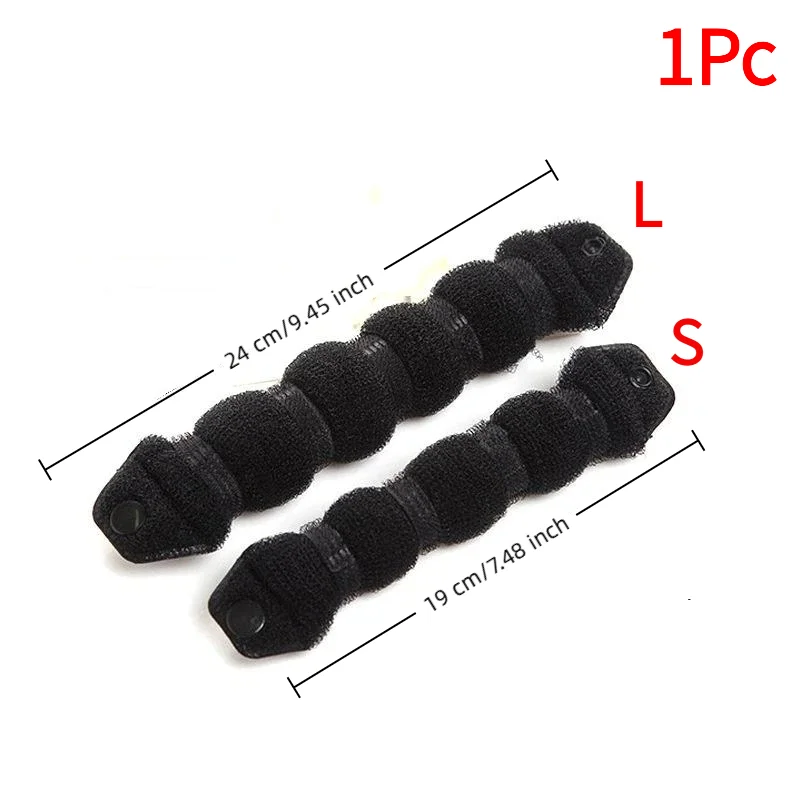 Black/Brown Magic Hair Bun Maker Donut Bagel For Hair Tools Hairpin Hair Accessories For Women Styling Braids DIY Hairstyling.