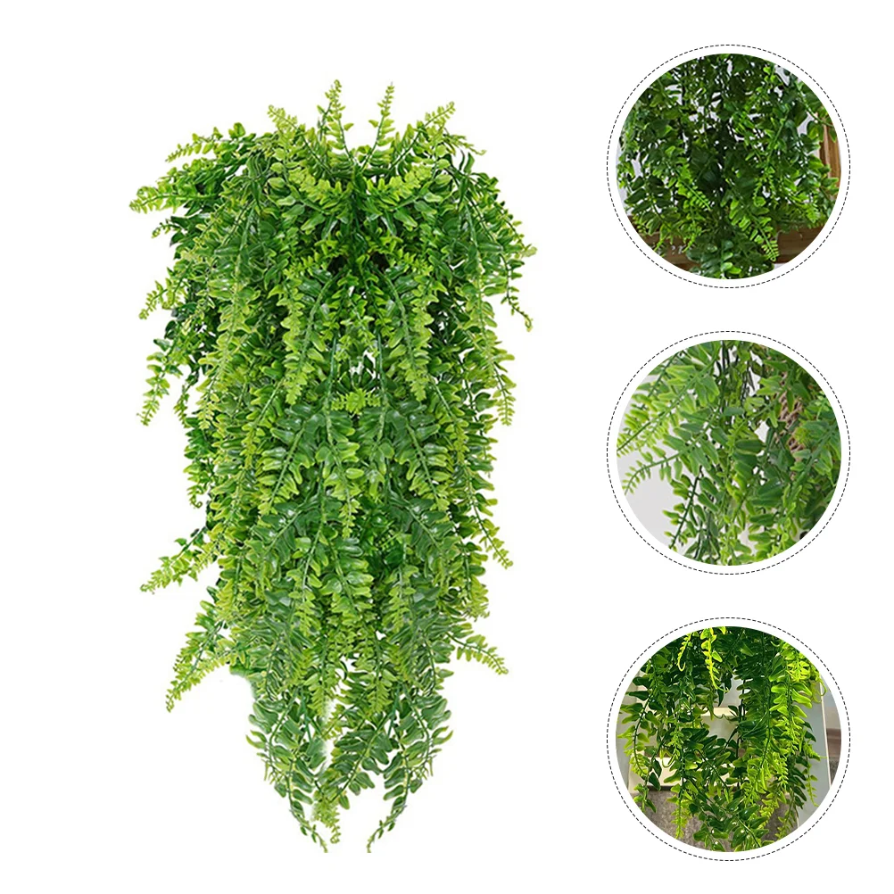 4 Pcs Simulated Persian Rattan Wall Hanging Decor Artificial Leaves Garland Fake Plant