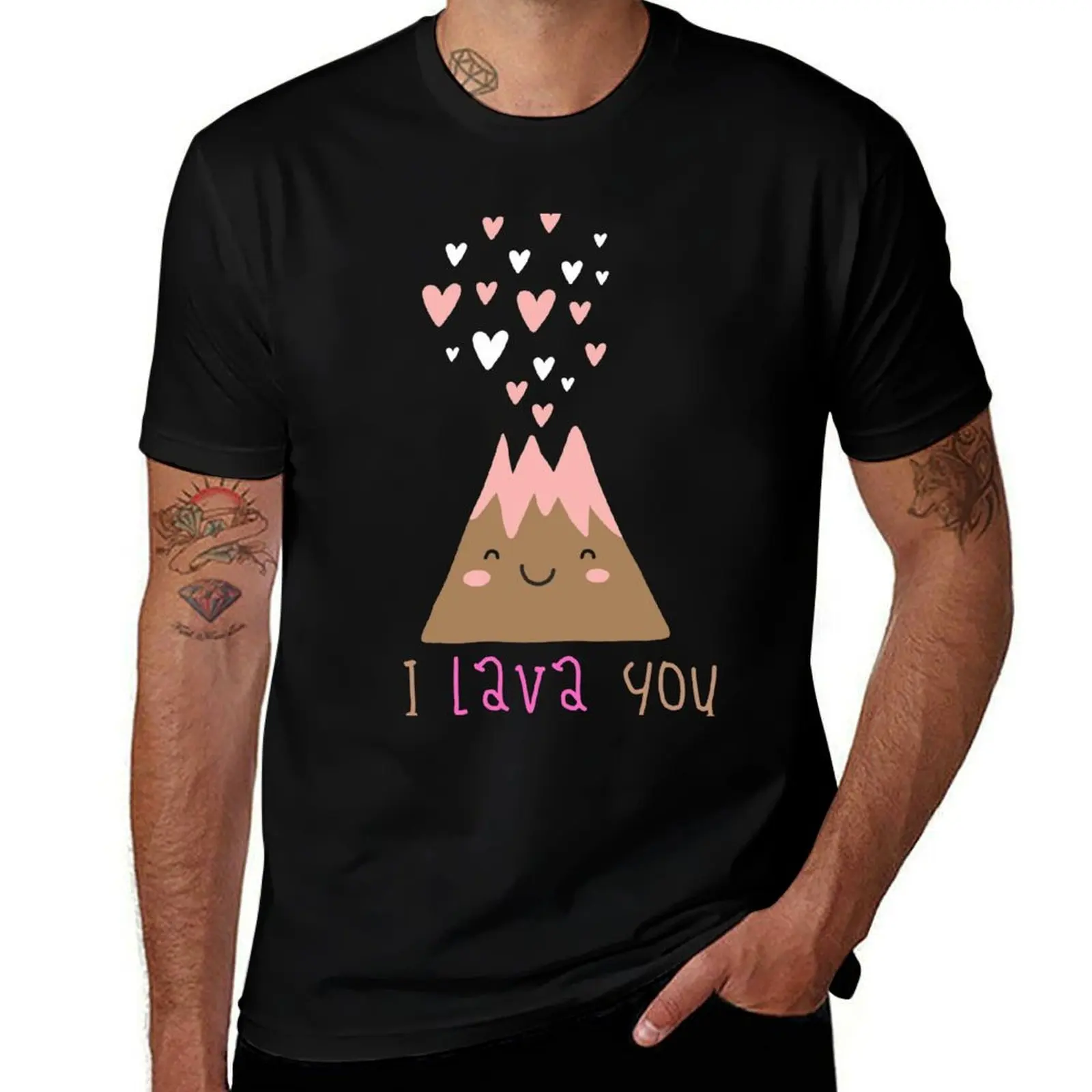 Valentine's Day I Lava You - Cute Heart Volcano Design Gift Idea For Valentine's Day T-Shirt