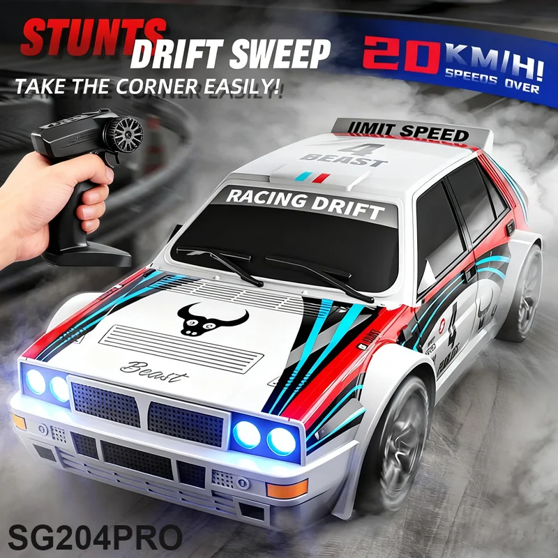 

НОВЫЙ SG204 PRO RC Drift Car масштаб 1:24 со светодиодными фонарями Высокоскоростной 20KMH 4WD Monster Truck Внедорожная гоночная игрушка в подарок для детей и мальчиков