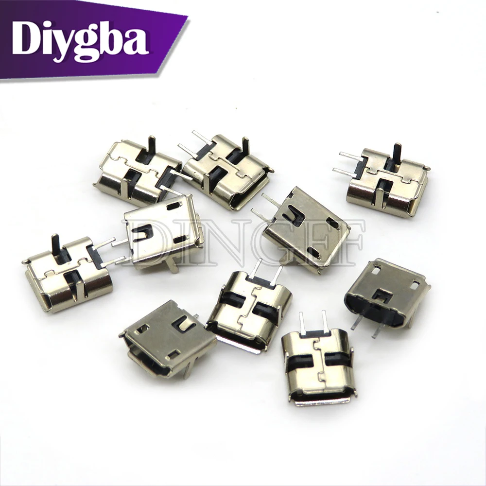 20PCS 5 Pin 10 Pin SMT Socket Connector Micro USB Type B Female Placement 12 Models SMD DIP Socket Connector