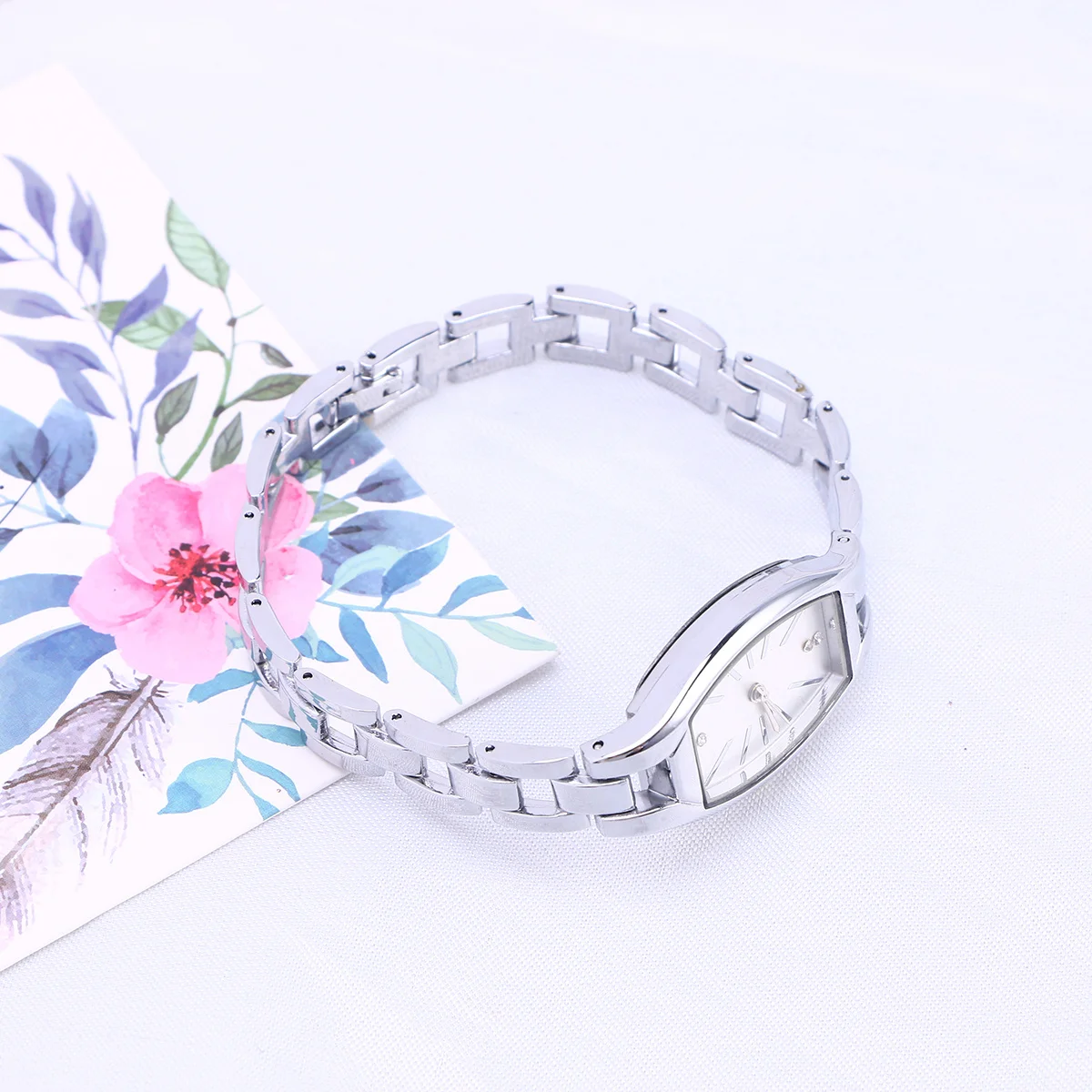 

Quartz Watch Silver White-Faced Noble Elegant Simple Style Perfect Gift for Women New Year Thanksgiving Birthday 's