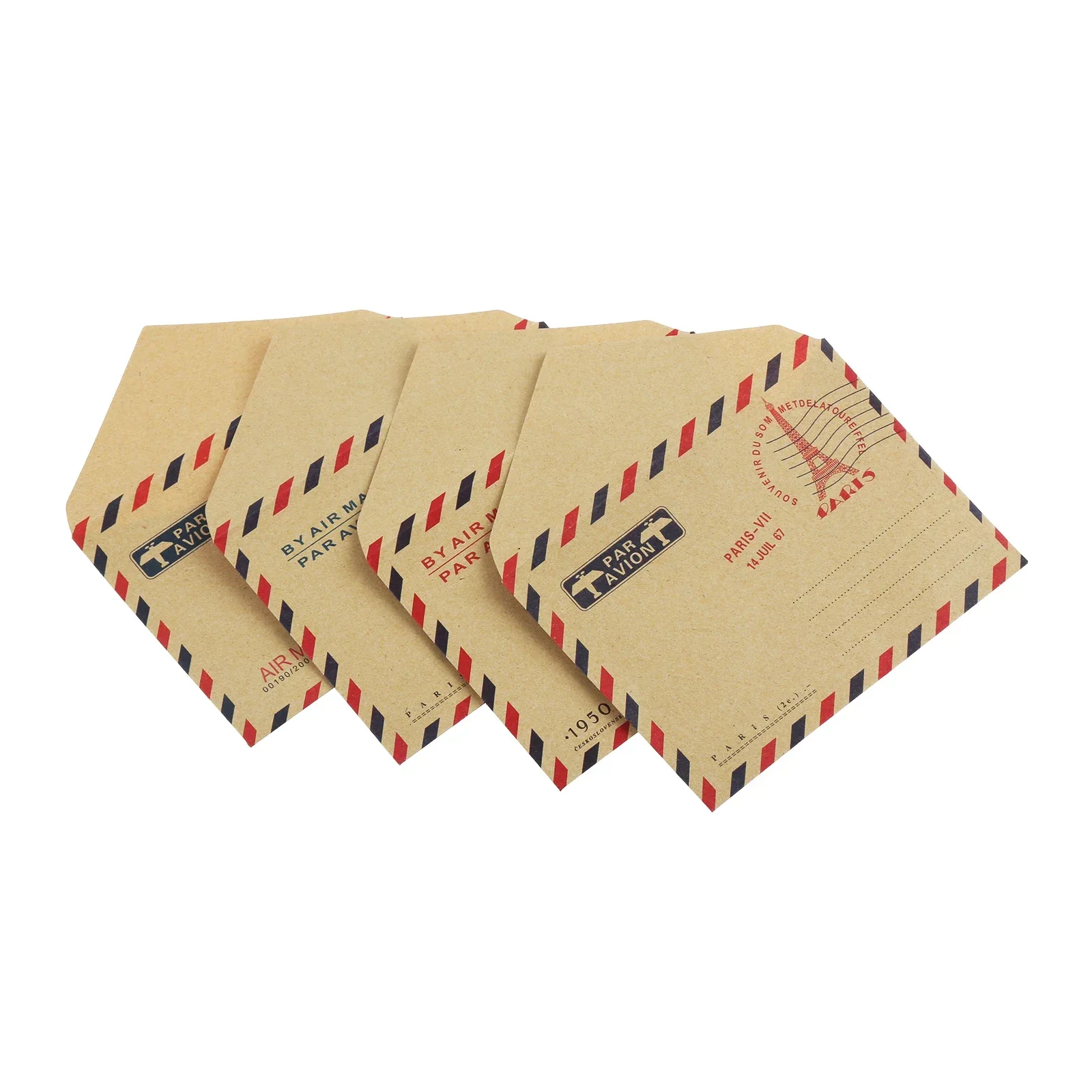 10Pcs  Mini Miniature Gift Envelope Nostalgic Postcard Letter Stationary Storage Brown Kraft Paper Vintage Envelop Color Random