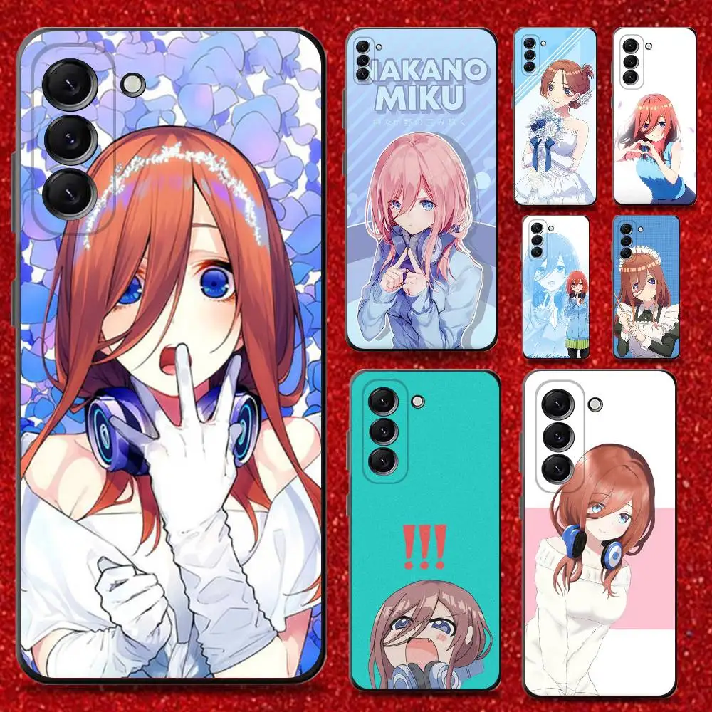 

Nakano Miku Anime Phone Case For Samsung Galaxy A13,A21s,A22,A31,A32,A52,A53,A71,A80,Soft Black Shell