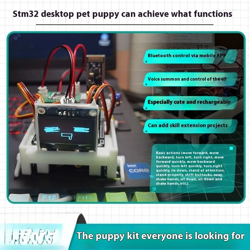 

Desktop Pet Smart Puppy Development Board AI Machine, Robot Electronic Kit