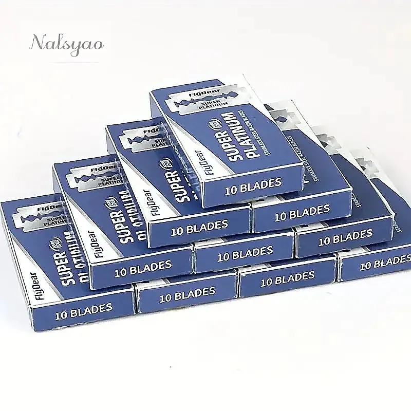 Wholesale 100PCS Stainless Steel Double Edge Safety Blades Extra Sharp Barber Shaving Durable