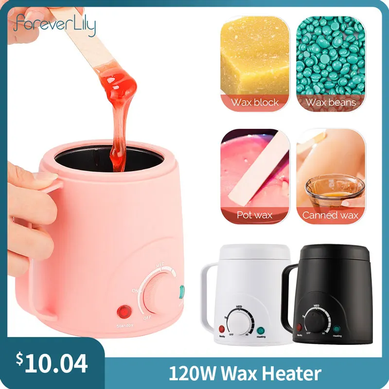 120W High Power Wax Heater Depilatory Epilator 120℃ Fast Melt Wax Beans Bead Heating Tool HairRemoval Waxing Kit Paraffin Heater