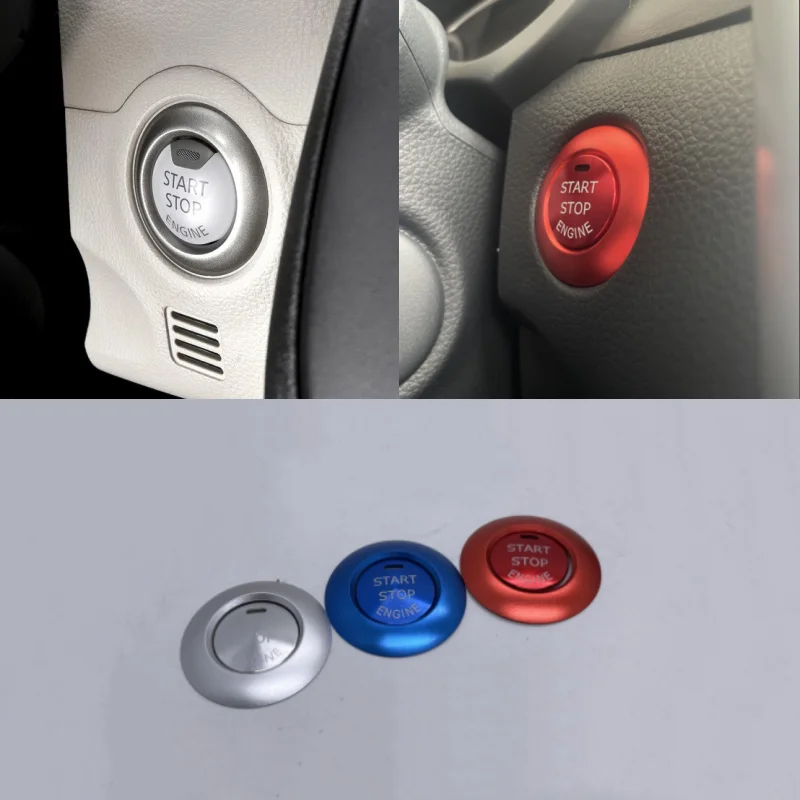 For Nissan 2015 2017 2018 2019 2020 2021 Frontier cab one button start ignition switch button decorative ring aluminum protectiv