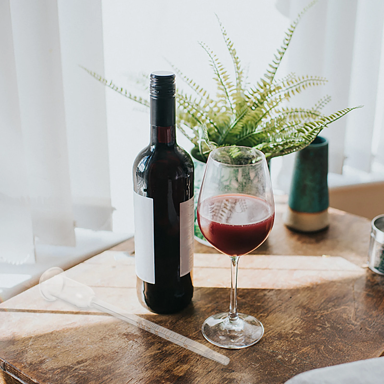 

Alcoholmeter Glass Vinometer Accurate Wine Content Meter Portable Wine Testing Tool Home Brewing Alcohol Tester