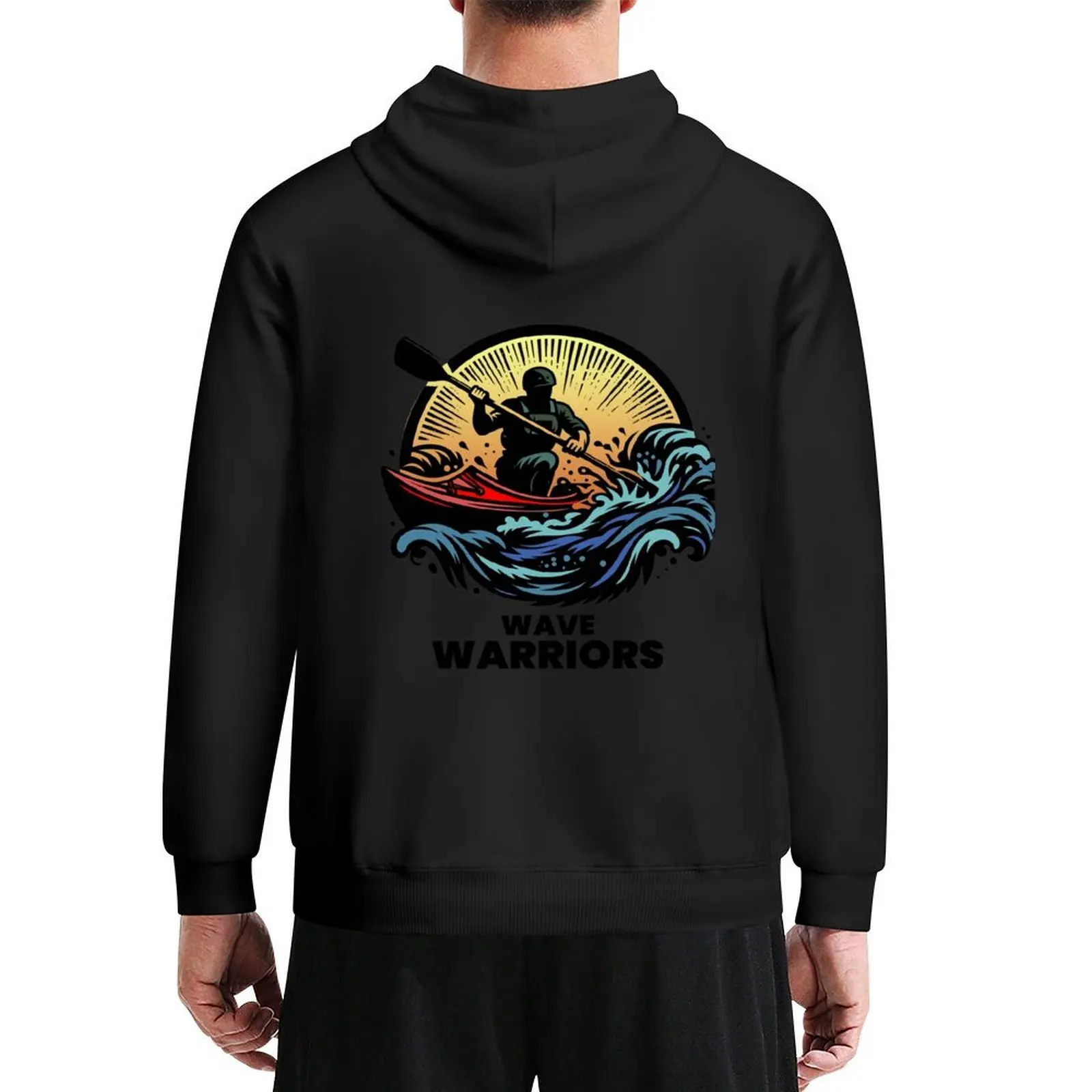 

Wave Warrionrs Hoodie korean clothes male clothes japanese style winter clothes hoodies and sweatshirts new