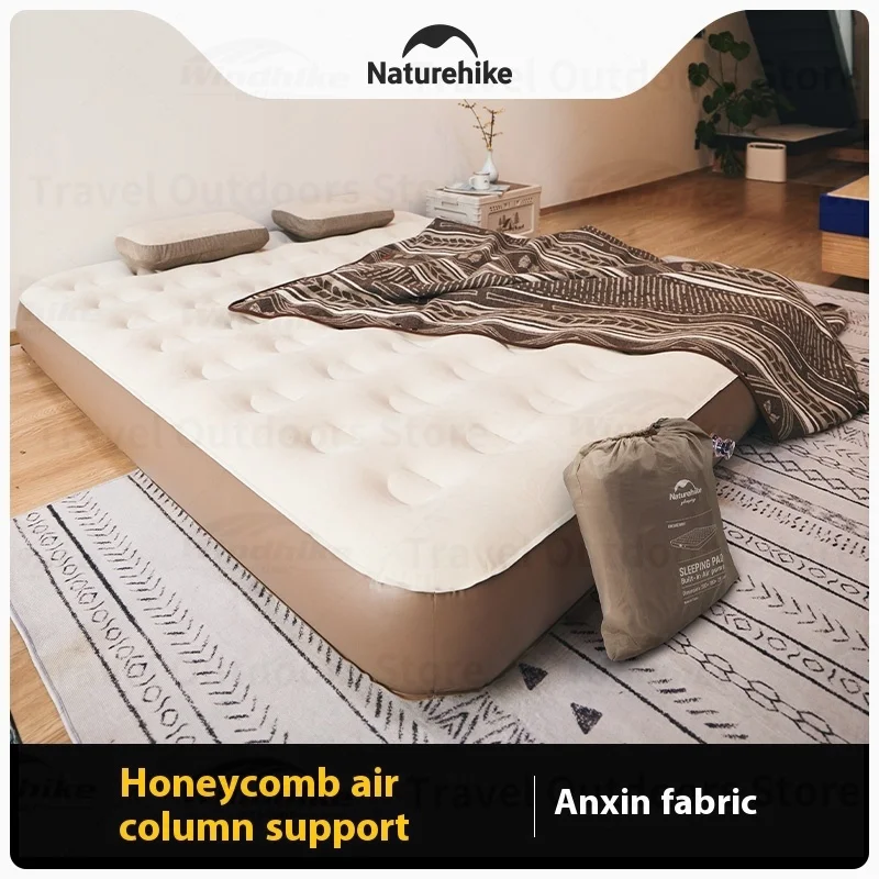 Naturehike Air Mattress 1-3 Person Camping Mat Folding Sleeping Pad With Built-in Pump Outdoor Thickened Bed Self-inflating Mats