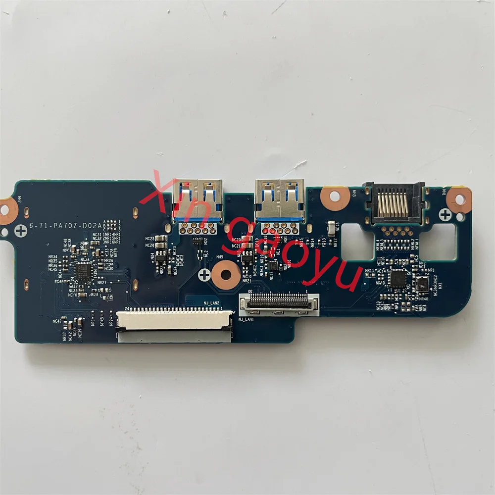 Original FOR CLEVO PA700 PA70HP PA70EP6 PA71EP6 PA70ES PA71ES PA71EP USB Board Network port 6-71-PA70Z-D02A 6-71-PA700-D02A