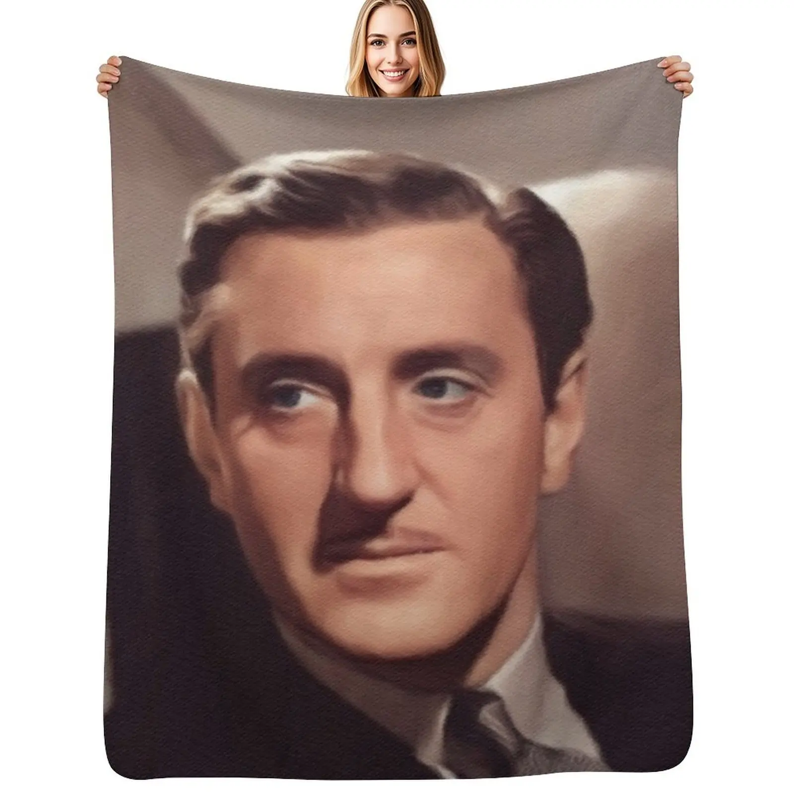Basil Rathbone, Movie Star Throw Blanket manga Thermals For Travel Decorative Sofas for babies Sofas Hair Blankets