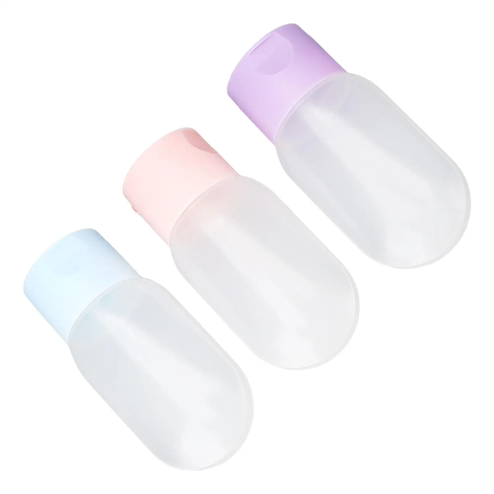 Compact Squeezable Travel Bottles Set - Empty Toiletry Containers for body Wash & for shampoo - Portable and Soft