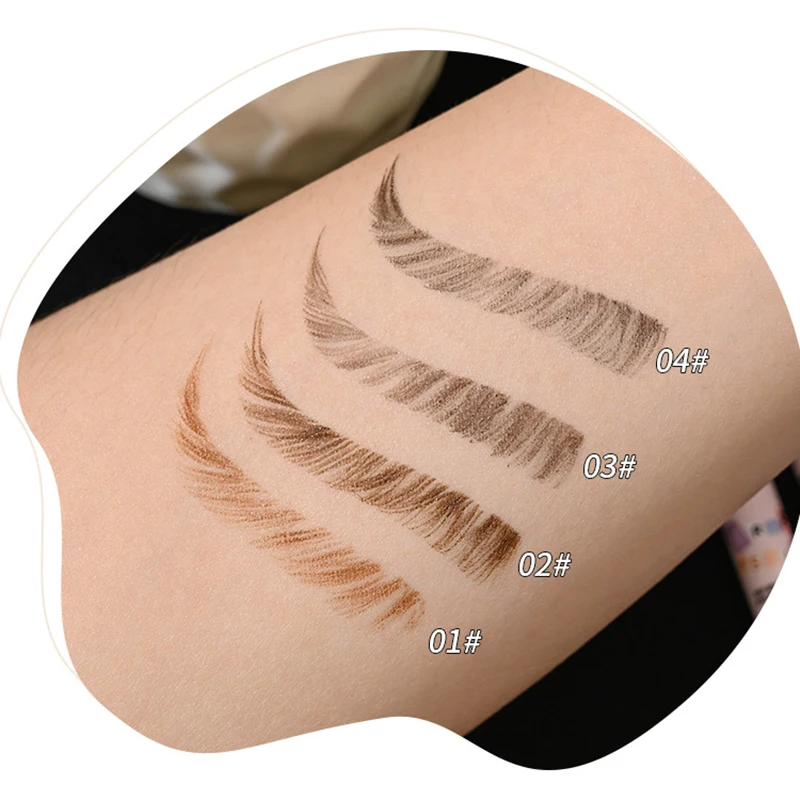 4 Point Eyebrow Pencil Maquillajes Para Mujer Waterproof Liquid Eyebrow Pen Makeup Long Lasting Cosmetic Microblade Brow Pencil