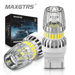 2Pcs T20 W21W W21/5W LED 7440 7443 1157 P21/5W LED Bulb Canbus Red Brilliant Car Tail Parking Lights Auto Brake Lamp 12V
