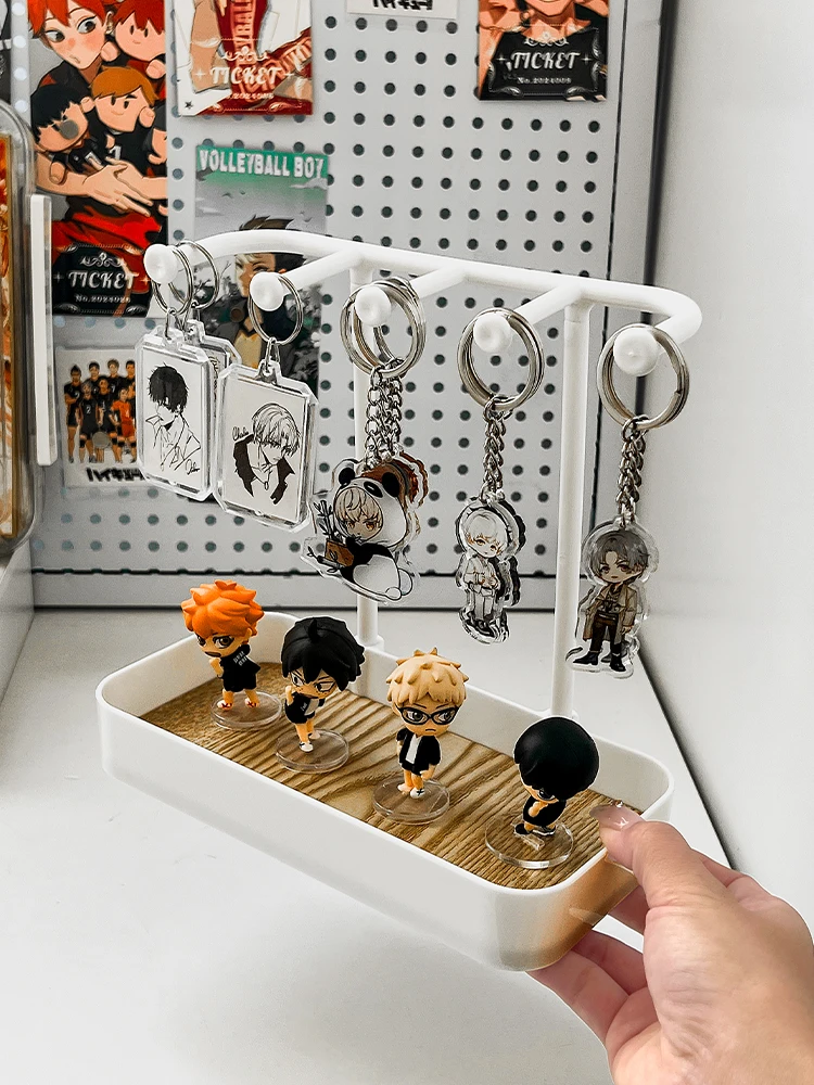

Keychain Display Stand Doll Ornament Storage Holder Toy Figure Barley Eater Human Jewelry Bracelet Hook Simple Sle Organizer