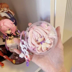 Anime Honkai Impact 3 Elysia Cosplay Pendant Kawaii Q Version Dango Keyring Mascot Ornament Keychain Souvenir Halloween Xmas