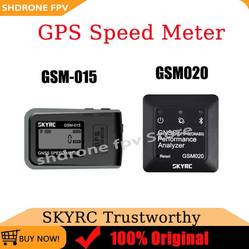 SKYRC GSM-015/GSM020 GNSS High Precision GPS Speed Meter Buily-in 1M Memory & Update frequency up to 10Hz for RC FPV Drones