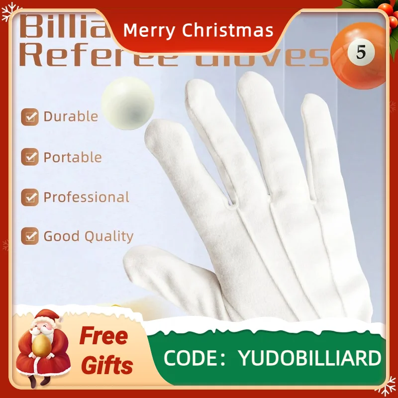 

Billiard Gloves Competition Referee Gloves White 2PCS Pool Snooker Gloves Comfortable Gloves Professional Blilliards Accessories