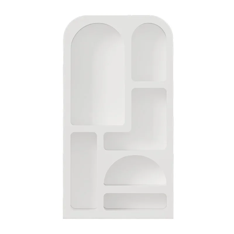 

Стеллаж для хранения в гостиной, напольная витрина, белая витрина для продуктов, французская книжная полка, небольшой арочный шкаф, пещерная кабина