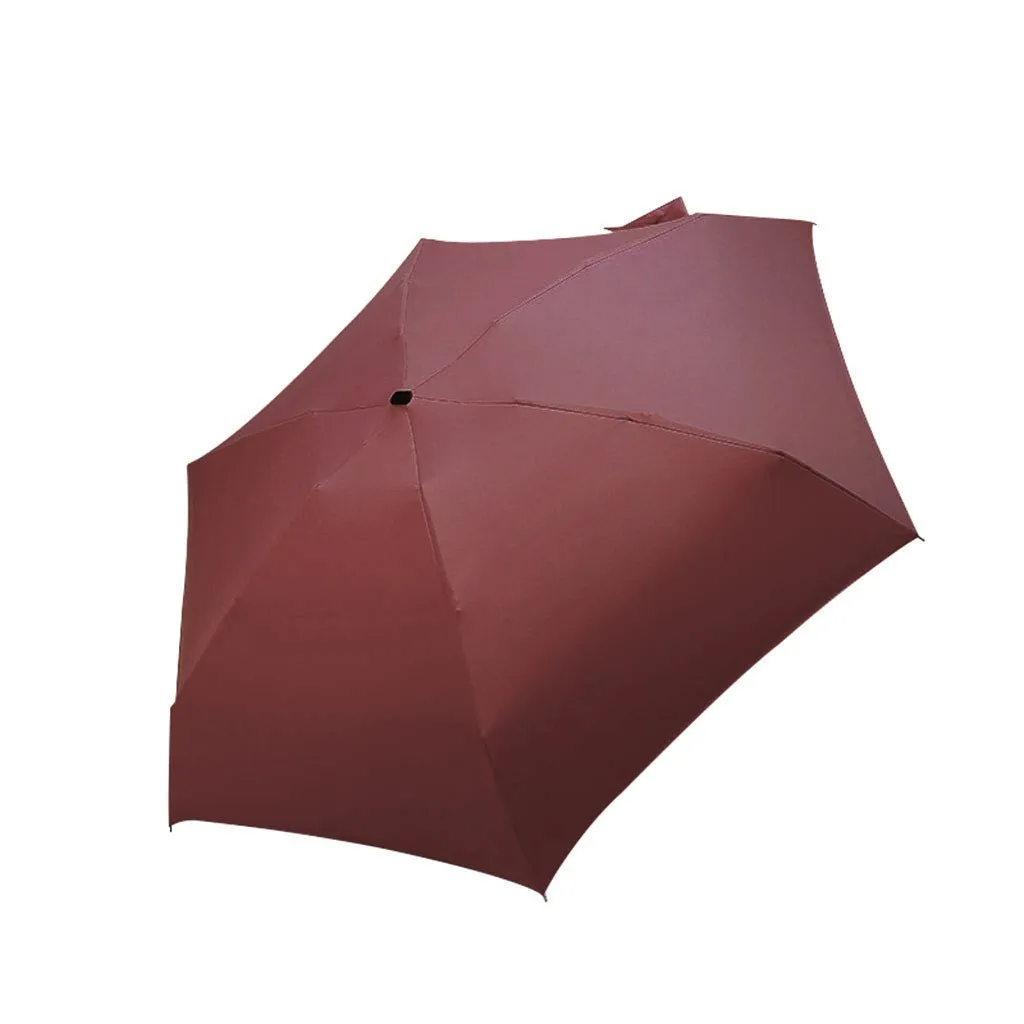 Mini Compact Pocket Umbrella for Women Flat Lightweight Umbrella Parasol Folding Sun Umbrellas Travel Sunshade Paraguas Mujer