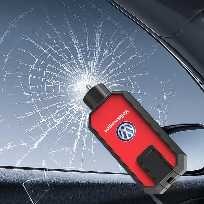 Disjuntor de janela de carro portátil 2 em 1, cinto de corte multifuncional, martelo salva-vidas para volkswagen sagitar lamando jetta magotan