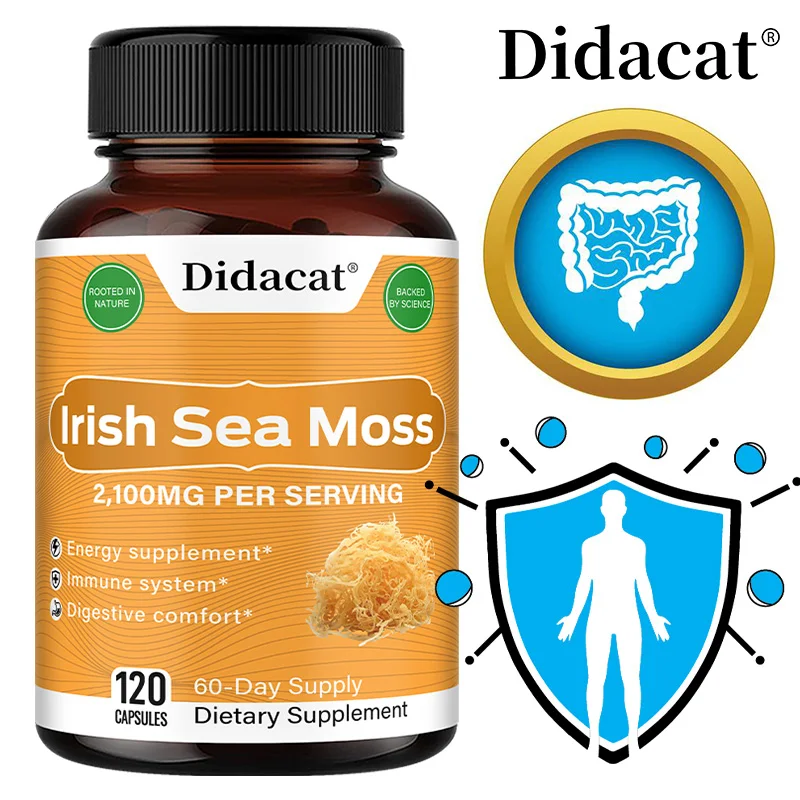 

Органический морской мох 2100 мг — поддерживает здоровье кожи и суставов, очищение кишечника и функцию щитовидной железы, улучшает иммунитет