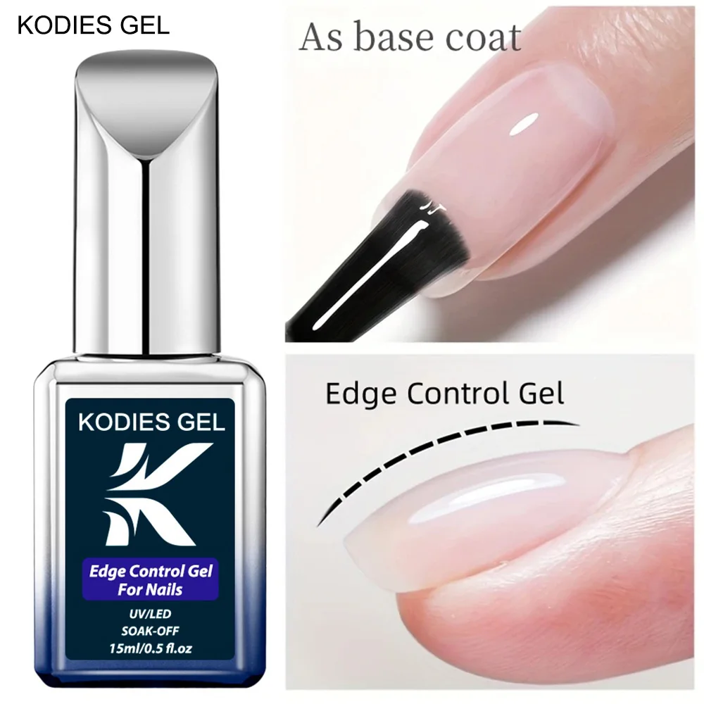 KODIES GEL Konstruktion Gel Nagellack Edge Control Gel Vernis Semi Permanent UV/LED Maniküre Versiegelung Kleber Basis Mantel Nagel versorgung