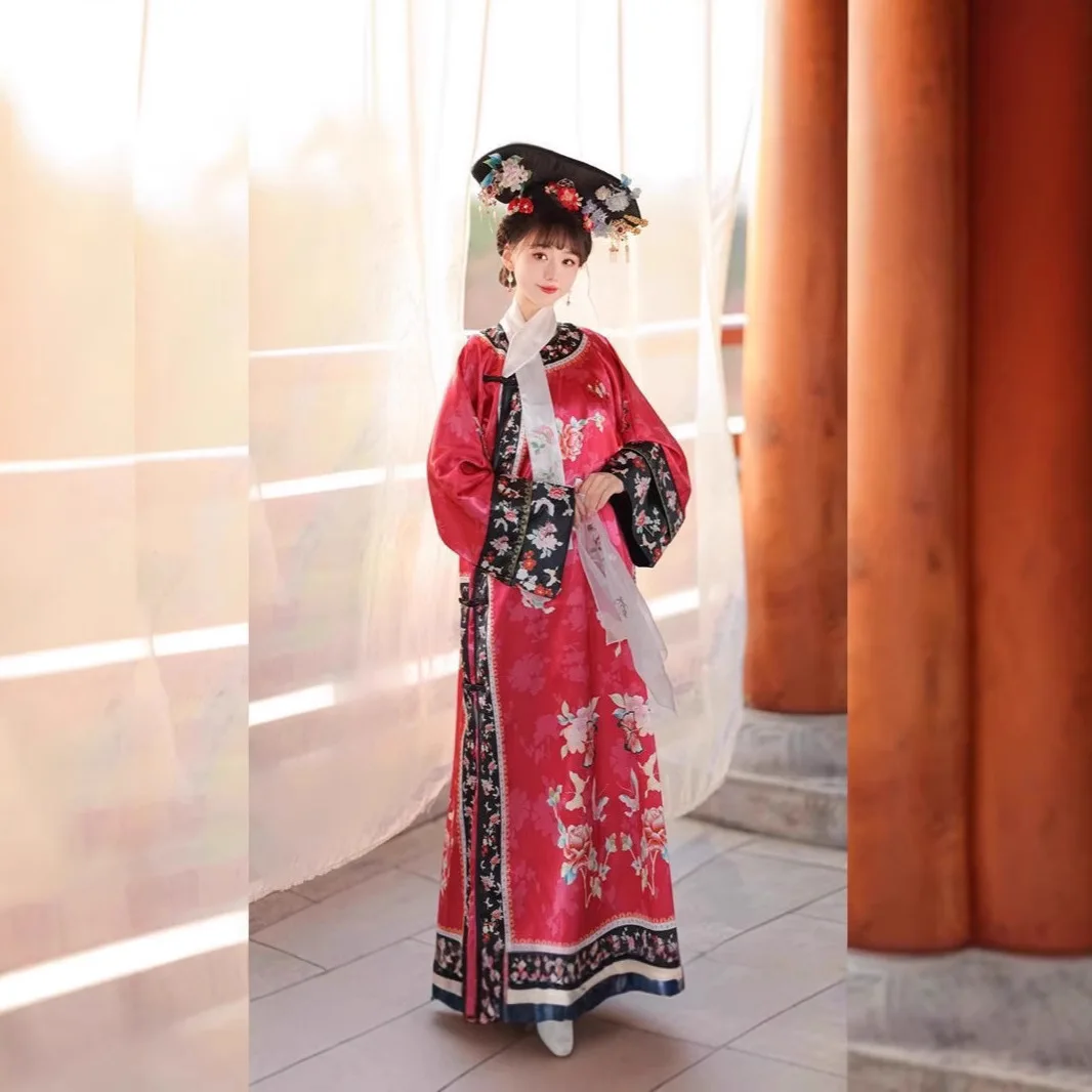 Palace Style Hanfu Chinese Qing Dynasty Princess Daily Gorgeous Clothes Hanfu Women Vintage Traditional Clothing view 3