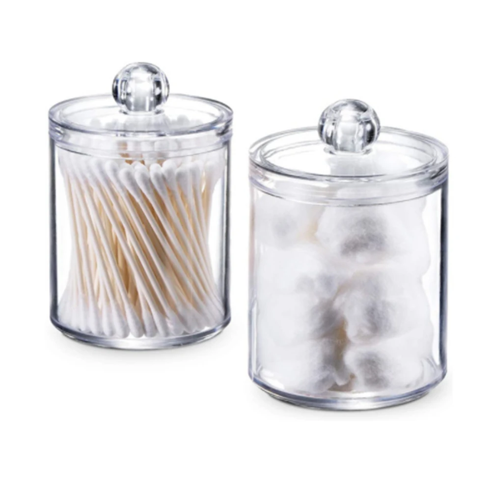 

Transparent Organizer Cotton Swab Storage Box Acrylic Cotton Pad Storage Box Independent distributor