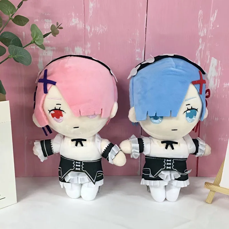 

Life In A Different World From Zero Plush Doll Toy Rem Ram Anime Cute Soft Stuffed Pillow Kids Gift