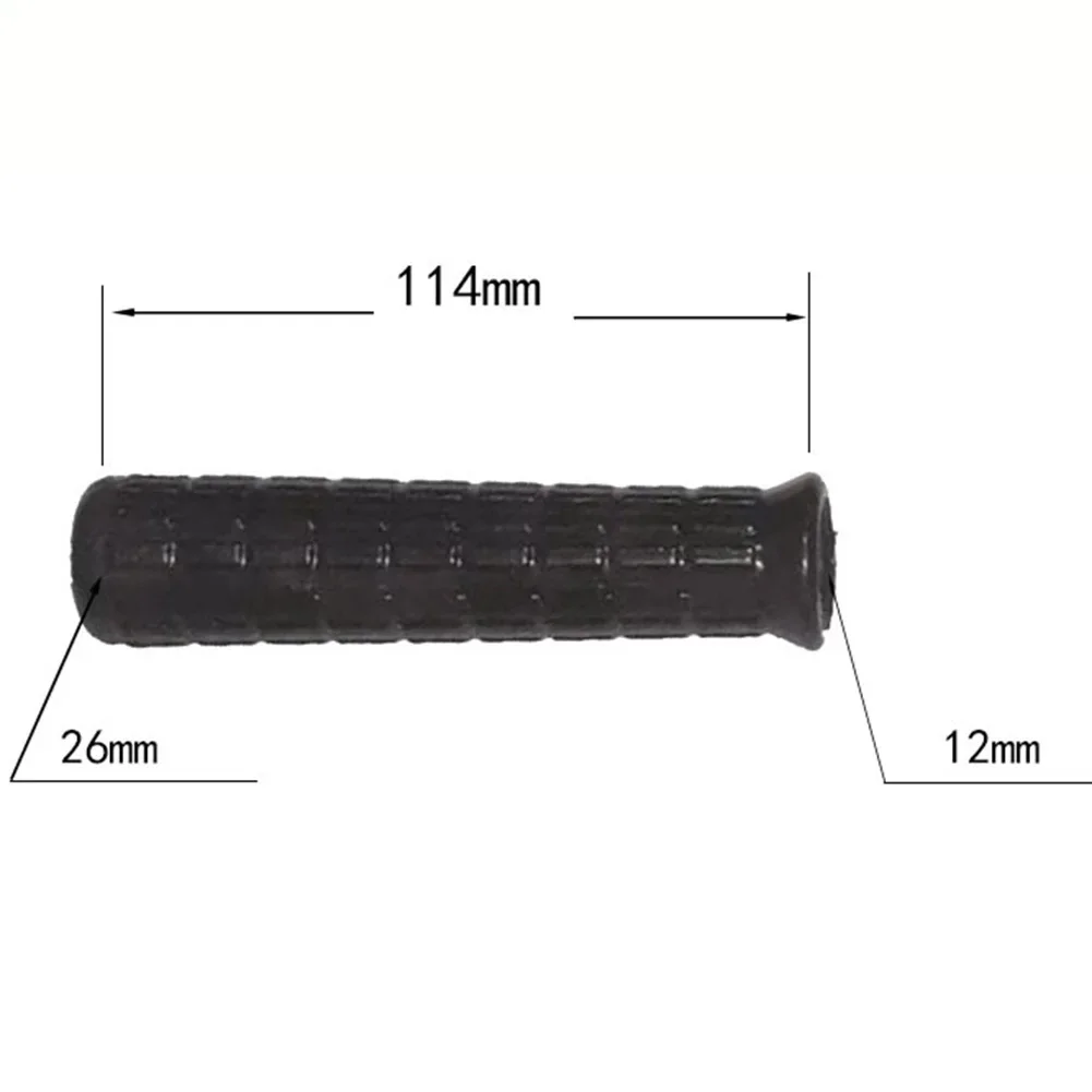2Pcs Wheelbarrow Rubber Handles Round Tubes Black Replacement Universal Handles Weatherproof Durable Handle Cover