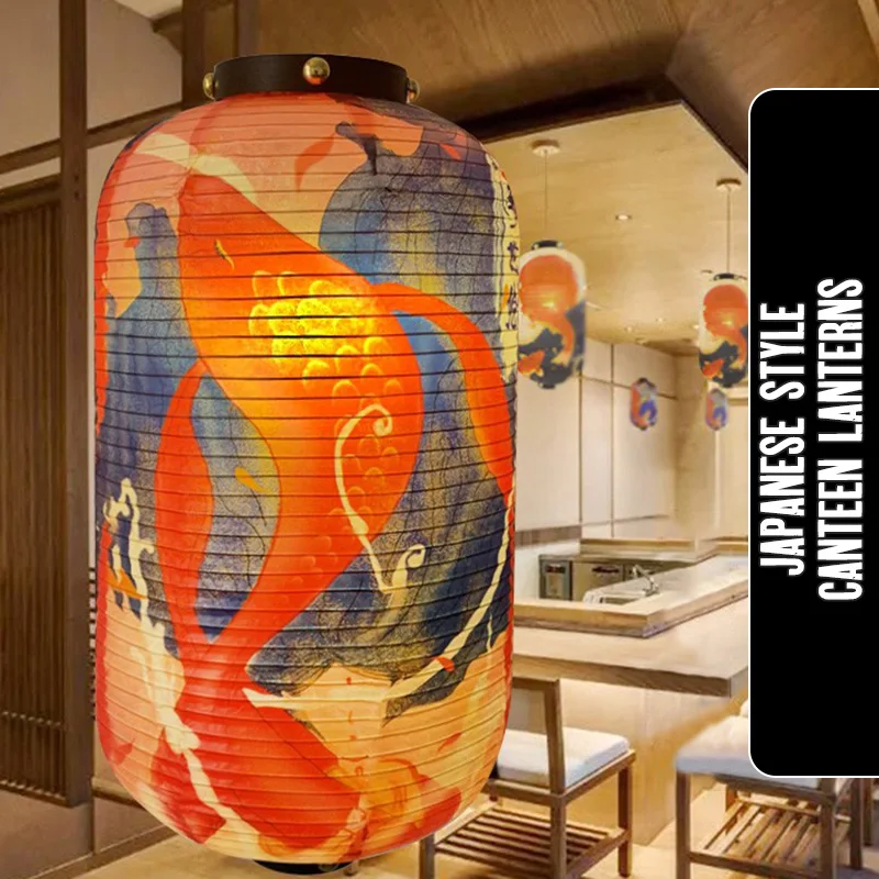 

Japanese Traditional Cloth Lantern Beautiful Ukiyo-e Lantern Restaurant Pub Izakaya Decor Lantern Cuisine Shop Advertising Sign