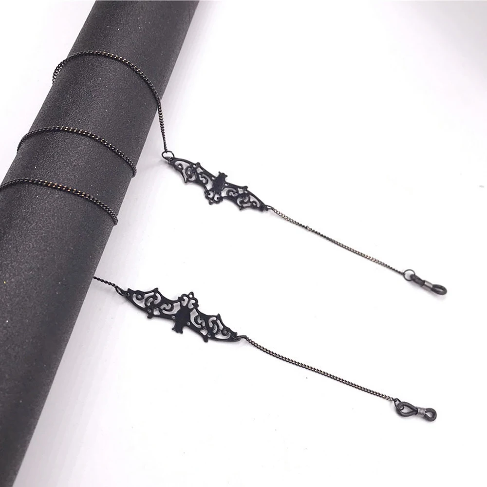 New Fashion Pendant Glasses Chains Bat Cross Eyeglasses Sunglasses Spectacles Metal Non-slip Chain Holder Cord Lanyard Necklace