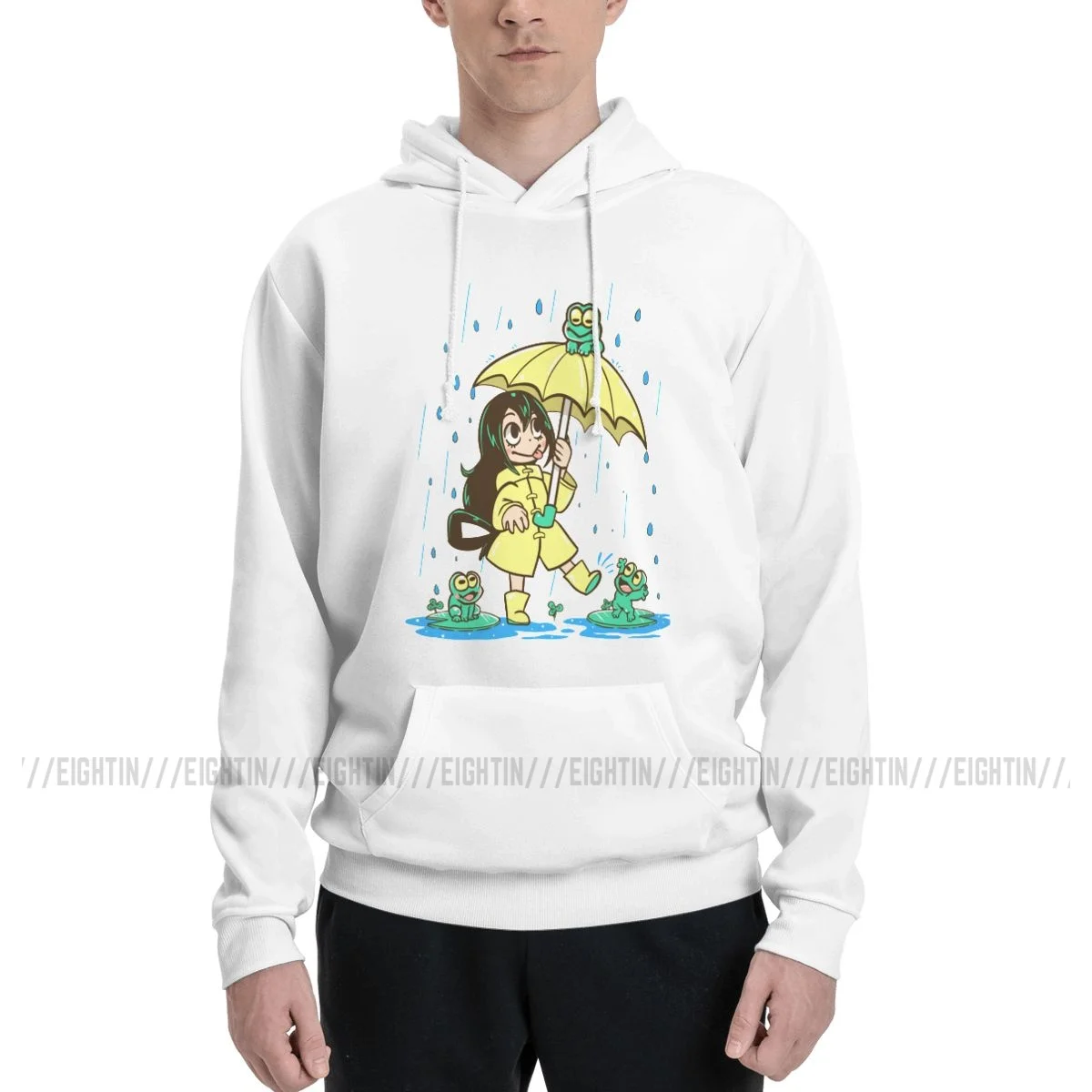 Asui Tsuyu Best Frog Girl Warm Sweatshirts Men'sBoku No My Hero Academia Manga Oversized Hoodie Winter Pullovers