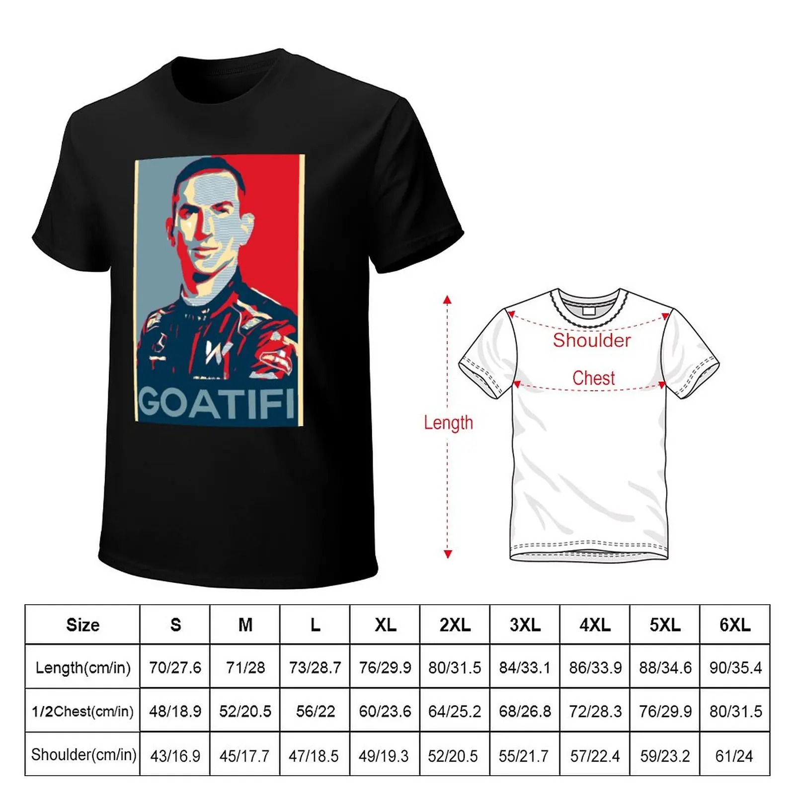 Goatifi Nicholas Latifi F1 meme - Hope Poster Style T-Shirt shirts graphic tees T-shirt for a boy Short sleeve sweat shirts, men