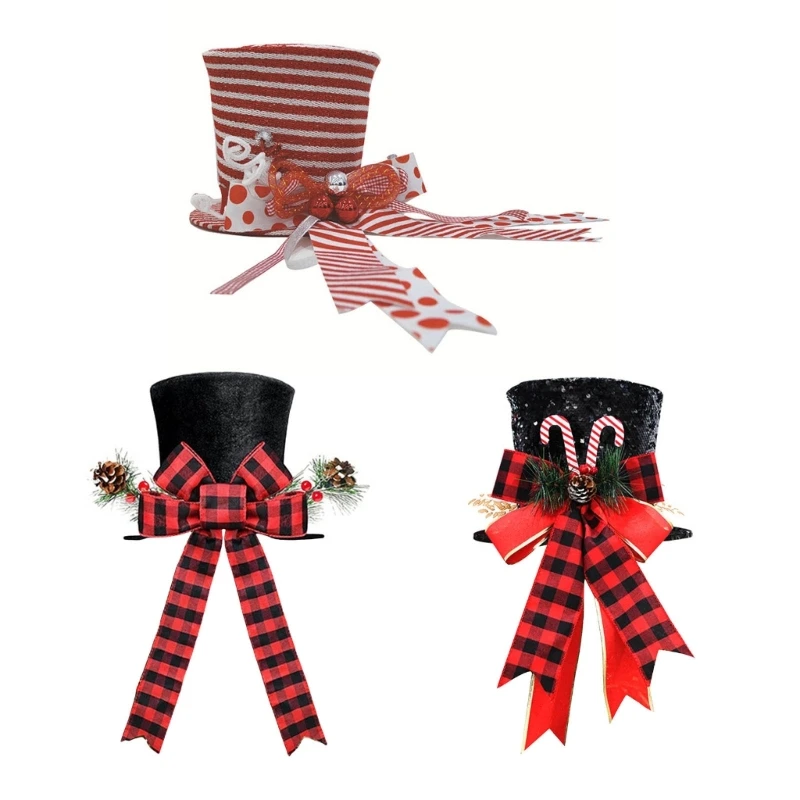 

Christmas Tree Toppers Hat Ornament for Winter Holiday Christmas Tree Decoration Dropshipping