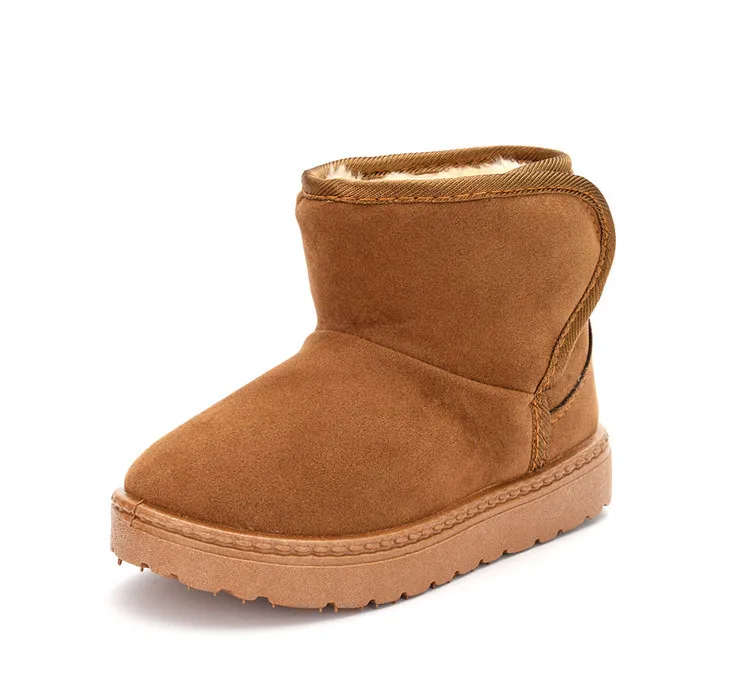 Neue Winterstiefel für Jungen und Mädchen mit Gummisohle, rutschfeste, weiche Sohle, warme, kurze Stiefel, Baumwollschuhe für Babys und Kinder, geeignet für den Außenbereich und den Alltag. – Detail 14