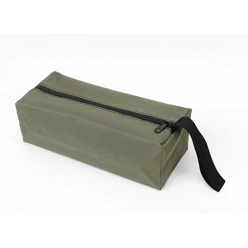 Handwerkzeugtasche, dicke Canvas-Tasche für kleine Werkzeuge, Schraubendreher, Schraubenschlüssel, Pinzette, Bohrer, Organizer-Tasche, wasserdichte Reißverschlusstasche – Detail 15