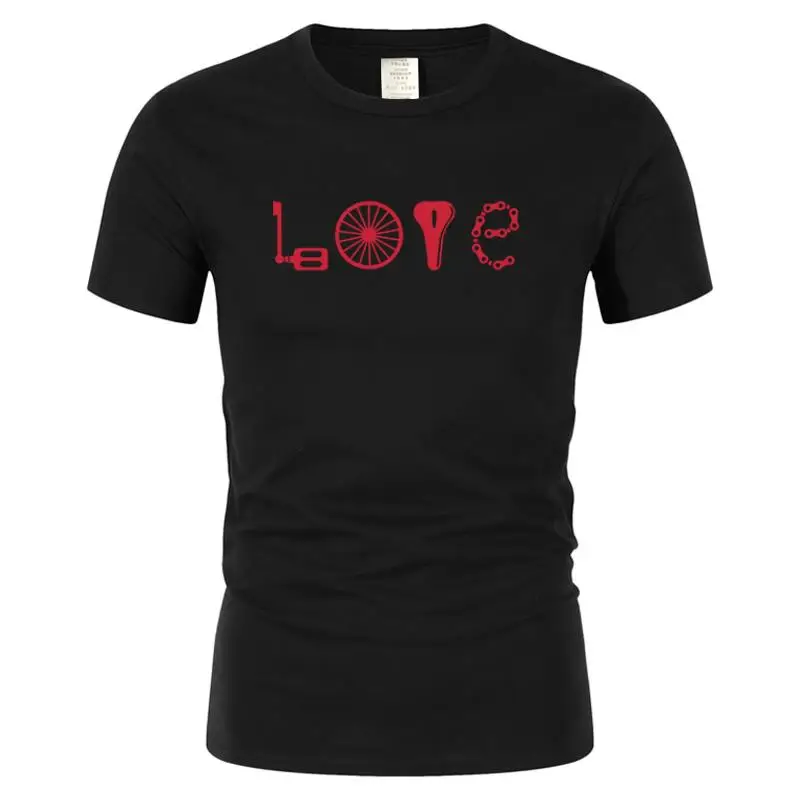 Love Summer T-Shirt Men 2021 New Causal Mens T Shirts Funny Bicycle Lover Gift Tops Cool Streetwear Hip Hop Camisetas Masculina