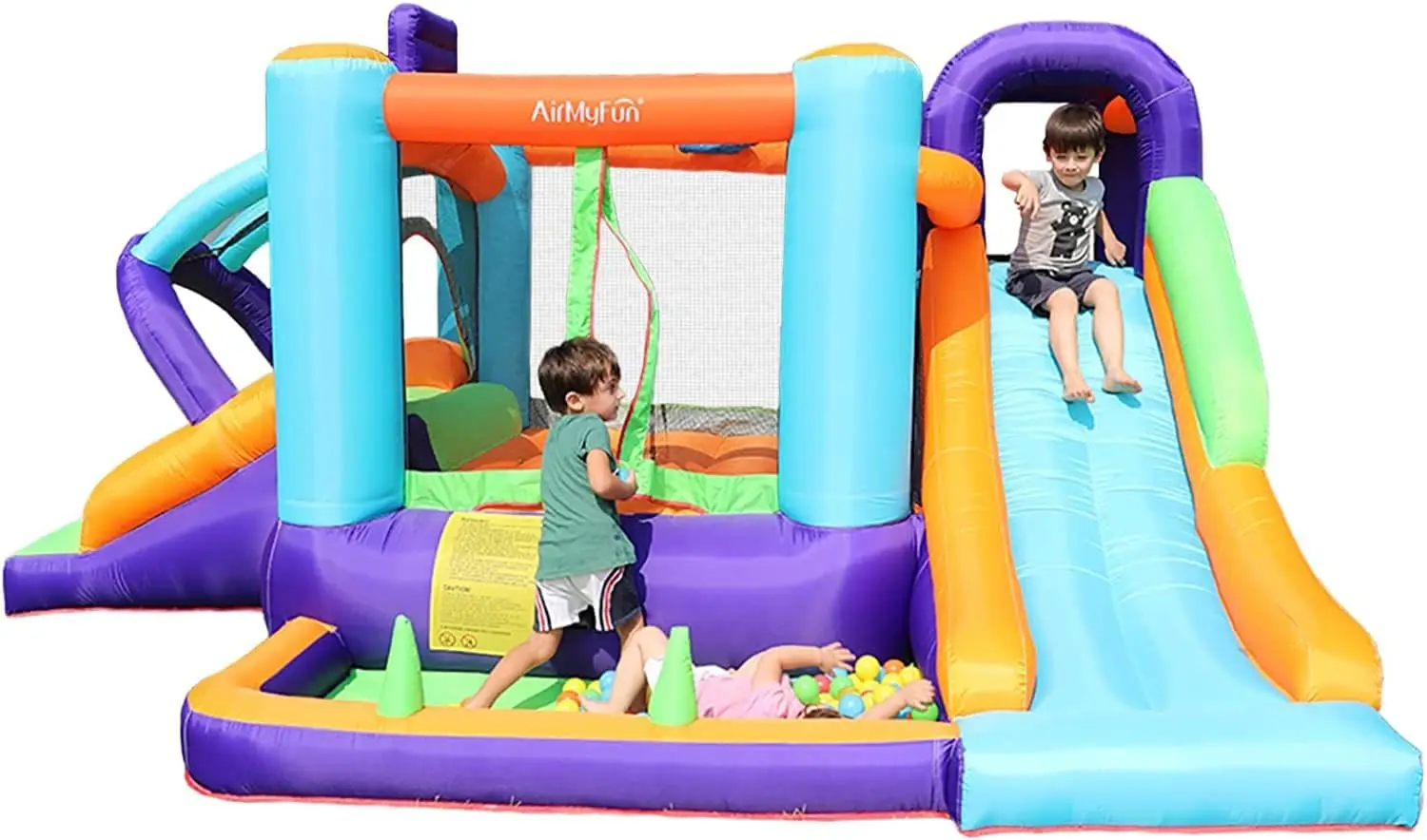 Inflatable Bouncy Castle with Blower Outdoor Indoor Backyard Jumping House with Slide (82003)